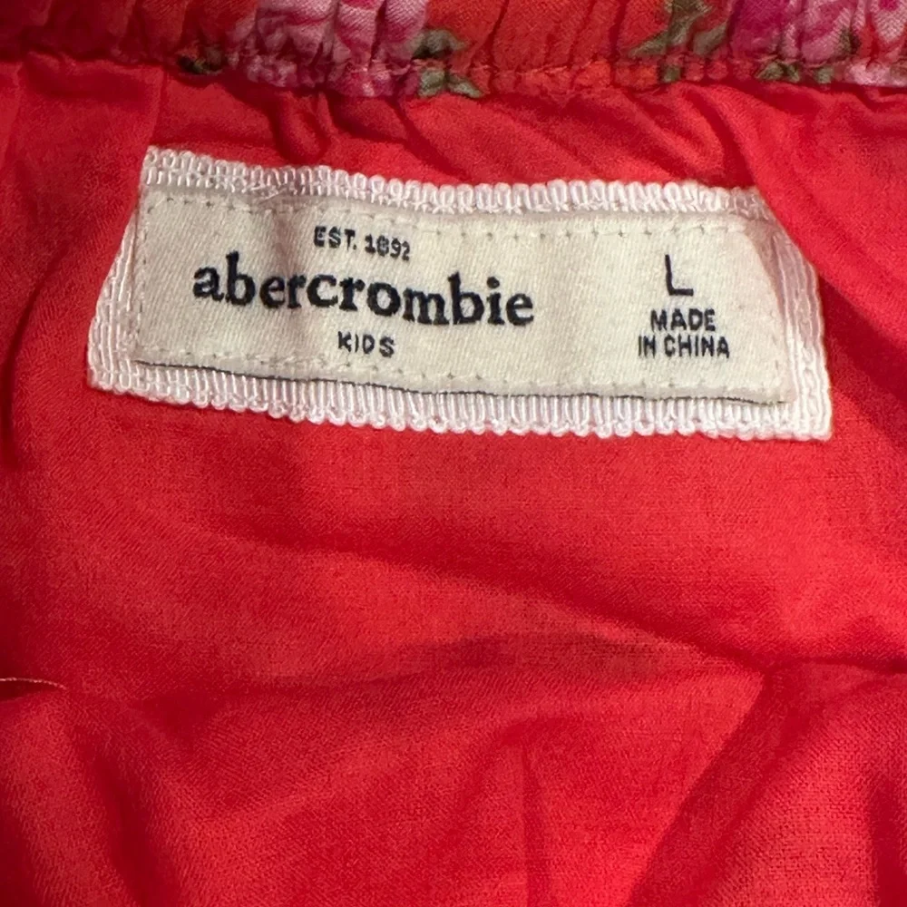 Abercrombie Kids Floral Red Ruffle Skirt